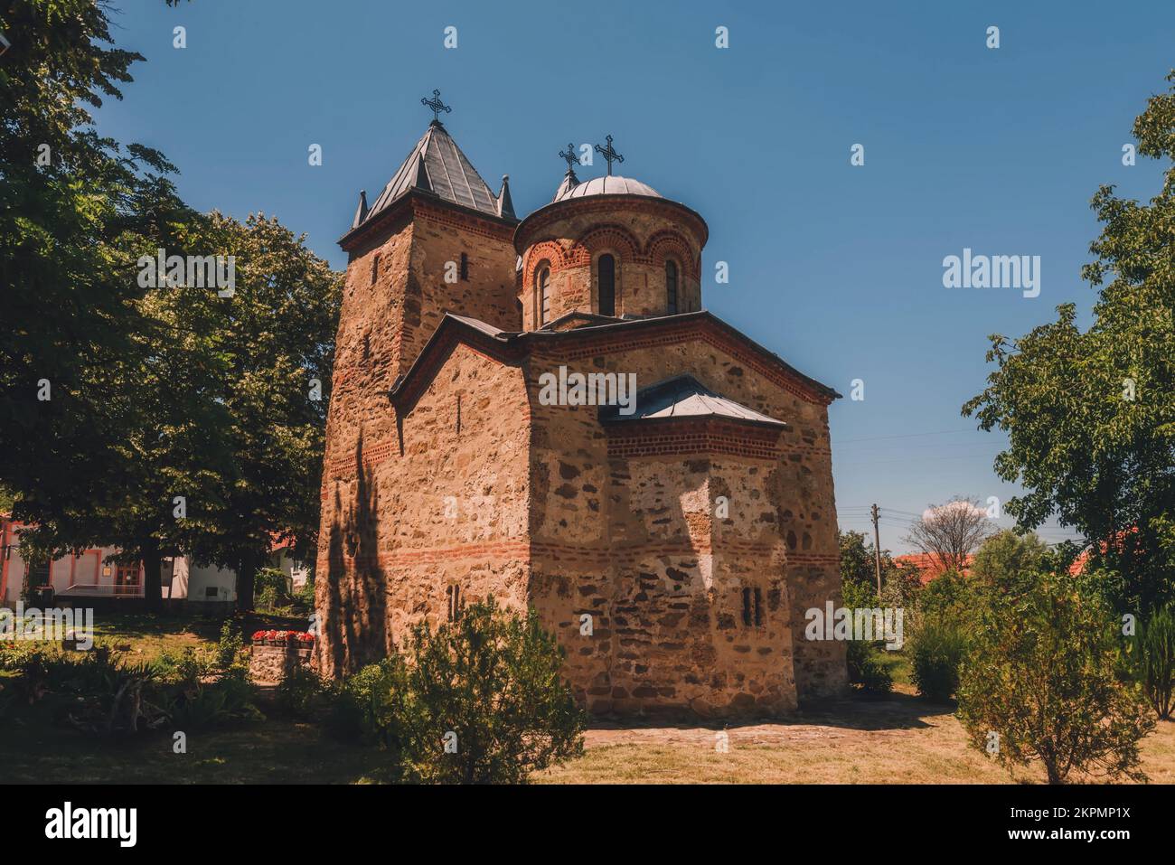 Heilige Mutter Gottes Kirche Rückblick Stockfoto