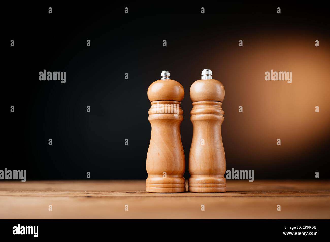 Hintergrund Pfeffermühle. Geben Sie Platz für Ihren Text. Stockfoto