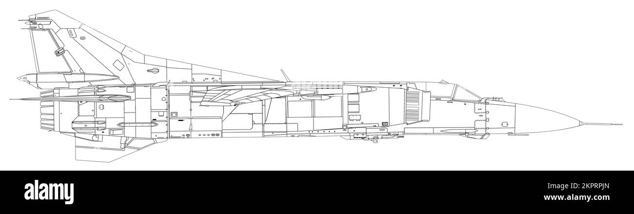 MiG-23MF (Flogger-B) Stockfoto