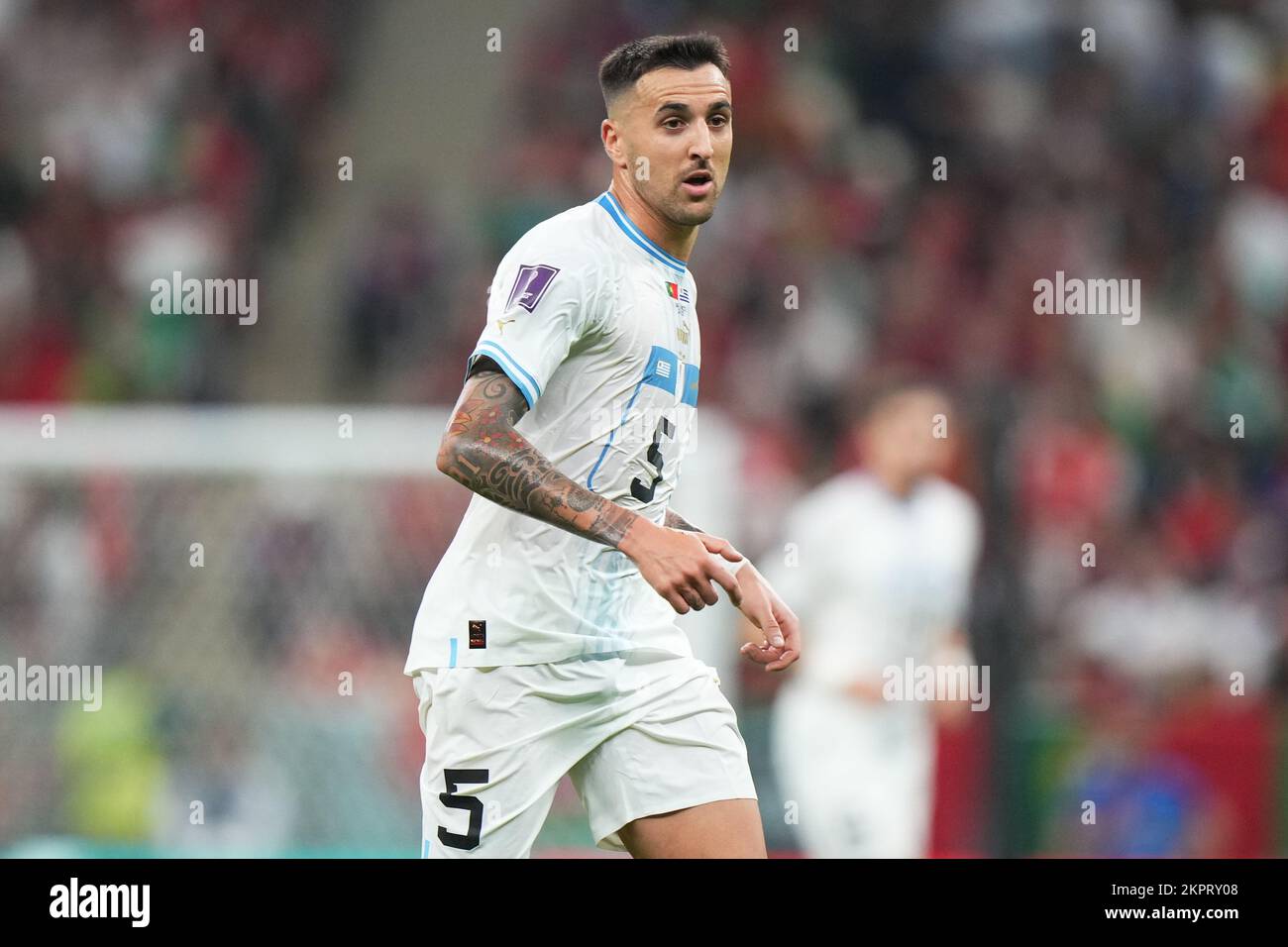 Matias Vecino aus Uruguay während der FIFA-Weltmeisterschaft, Katar. , . In Lusail, Katar. (Foto: Bagu Blanco/PRESSIN) Kredit: PRESSINPHOTO SPORTS AGENCY/Alamy Live News Stockfoto