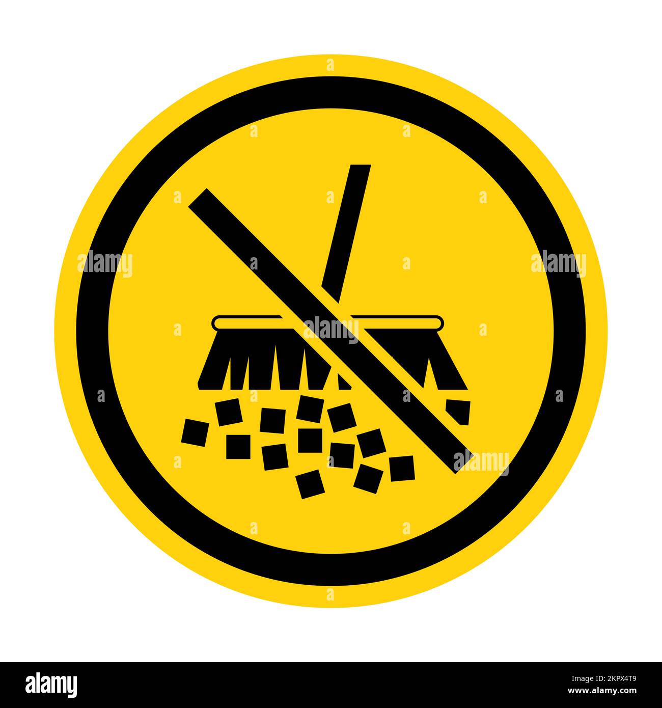 Warnschild Staub Vermeiden Stock Vektor