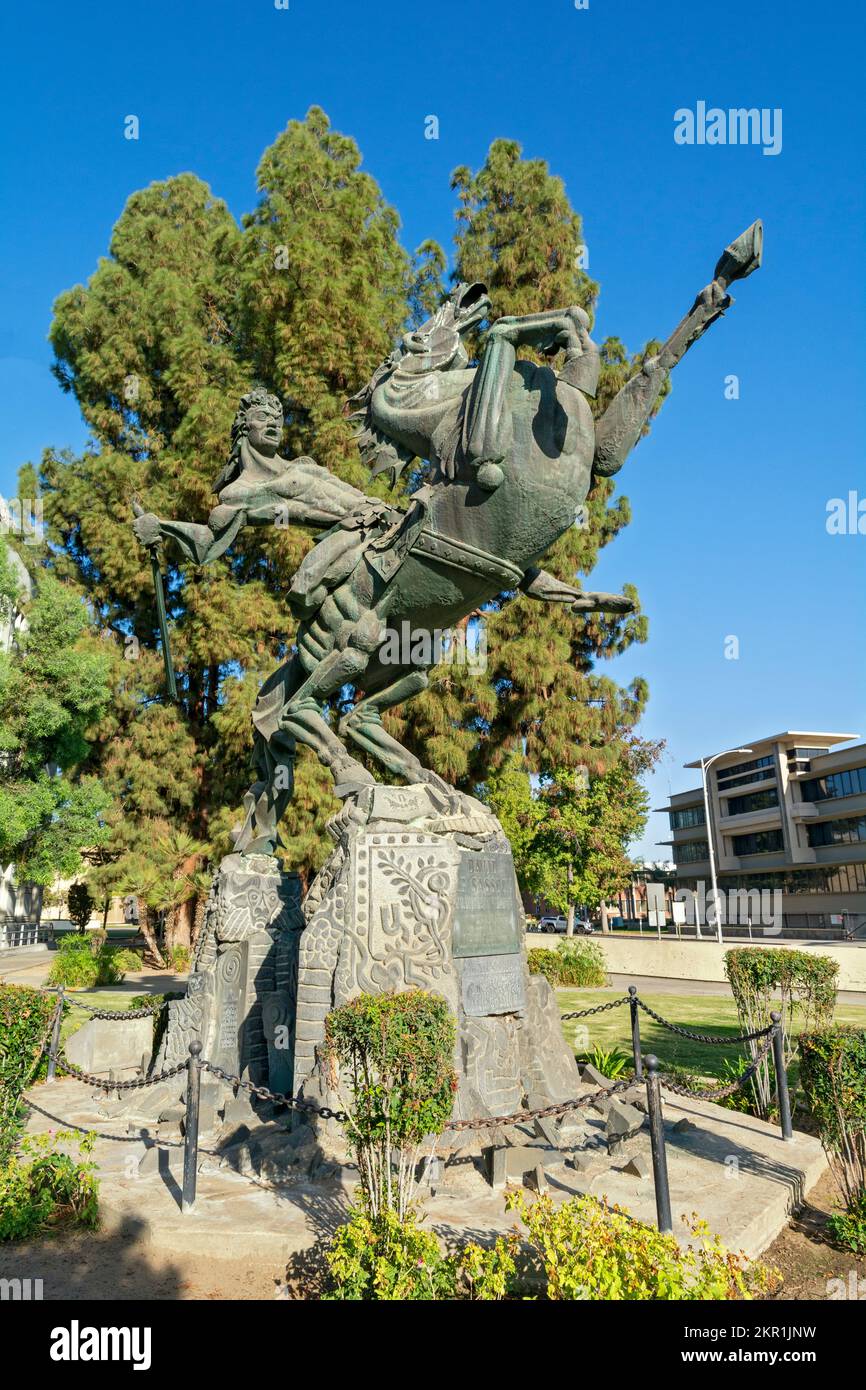 Kalifornien, Fresno, David von Sassoon, armenischer Volksheld, Statue des Künstlers Varaz Samuelian Stockfoto