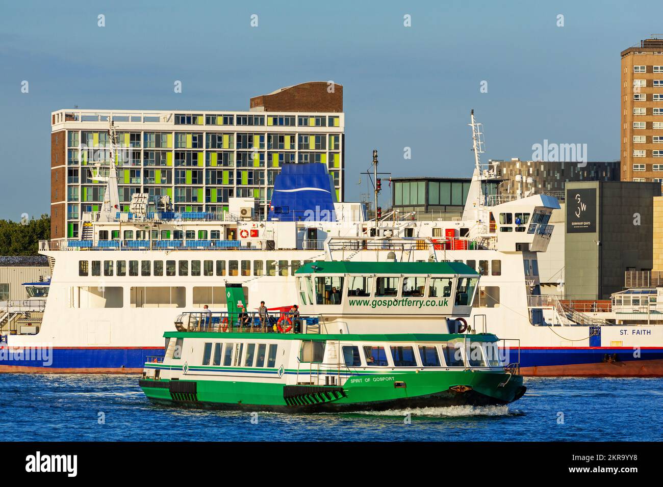 Gosport Ferry, Portsmouth, Hampshire, England, Vereinigtes Königreich Stockfoto
