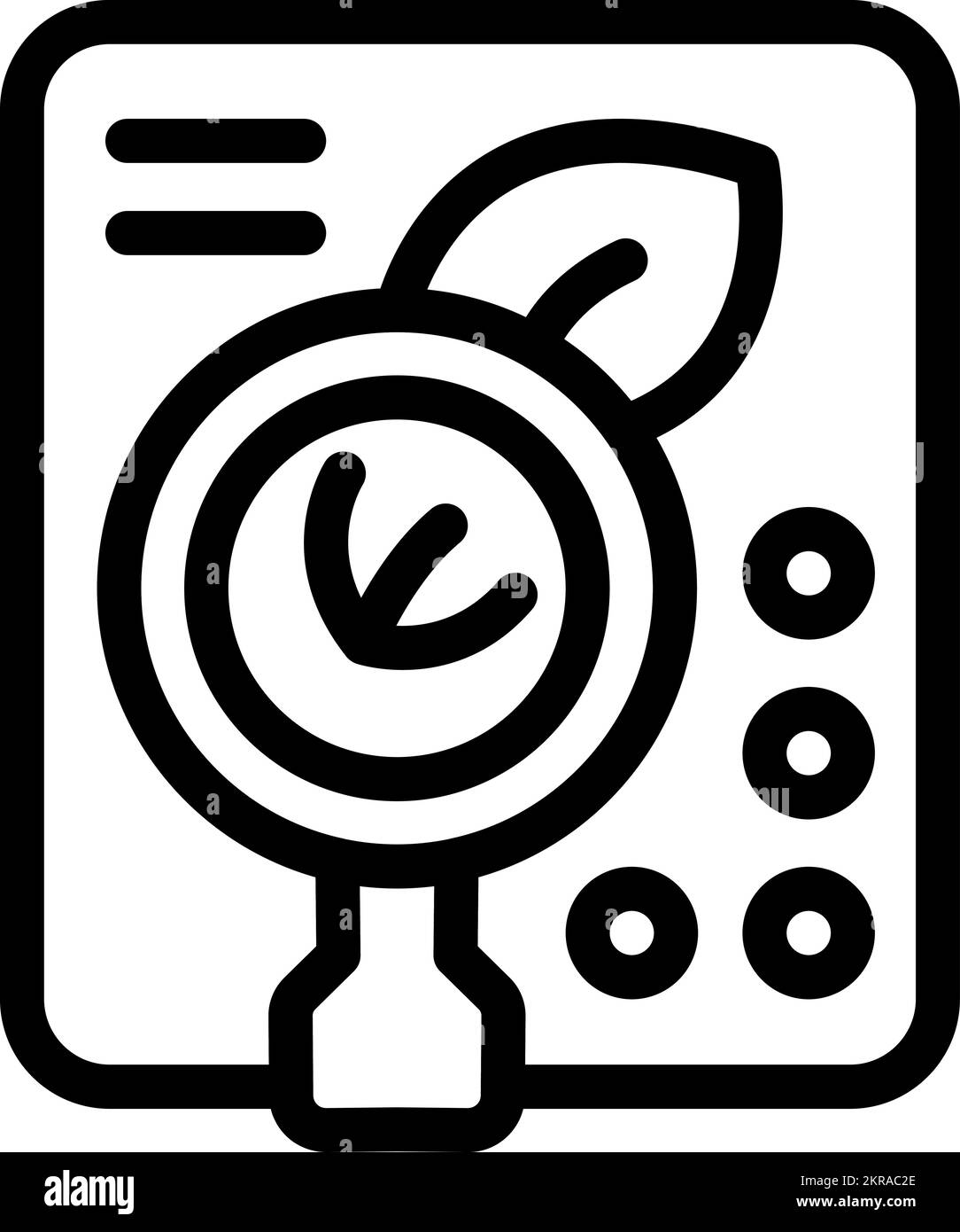 Umrissvektor des Papierrecycling-Symbols. Chemische Abfälle. Recyceln von Verpackungen Stock Vektor