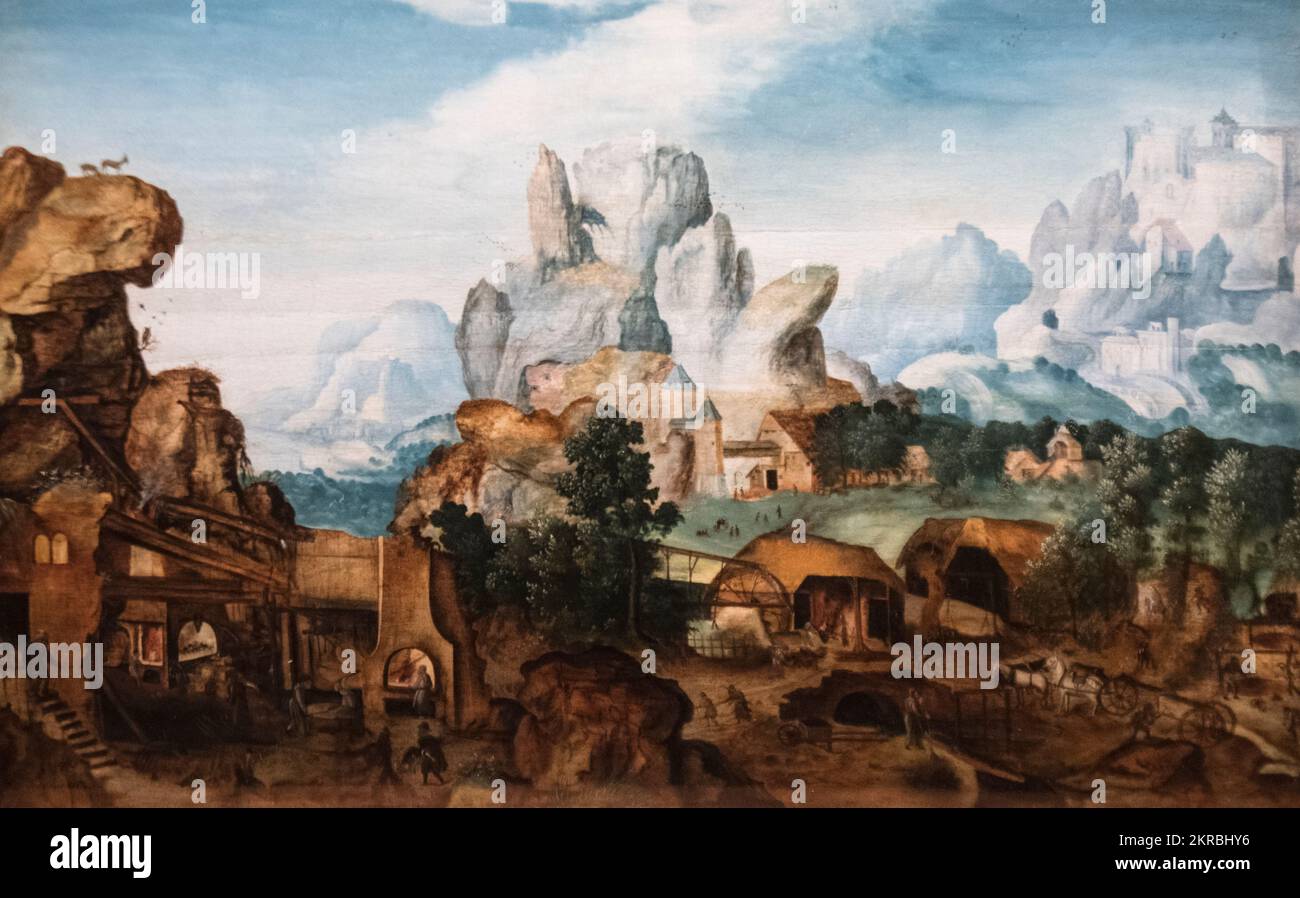 Flamand Festo: „Der Turm von Babel“ (1600) Stockfoto