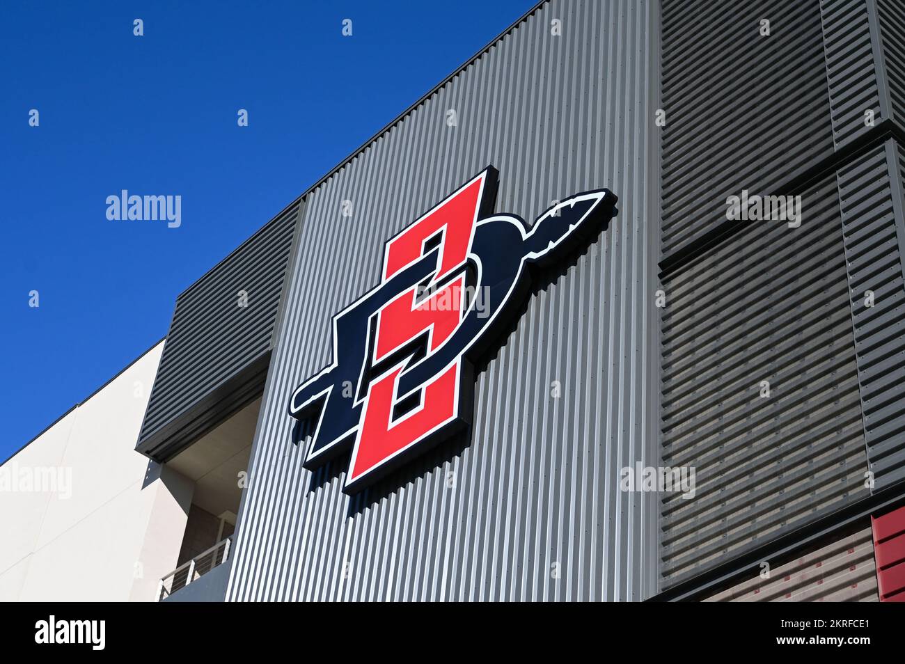 Allgemeiner Überblick über das Snapdragon Stadium, Heimstadion der San Diego State University und San Diego Wave FC NWSL Team am Montag, den 24. Oktober 2 Stockfoto