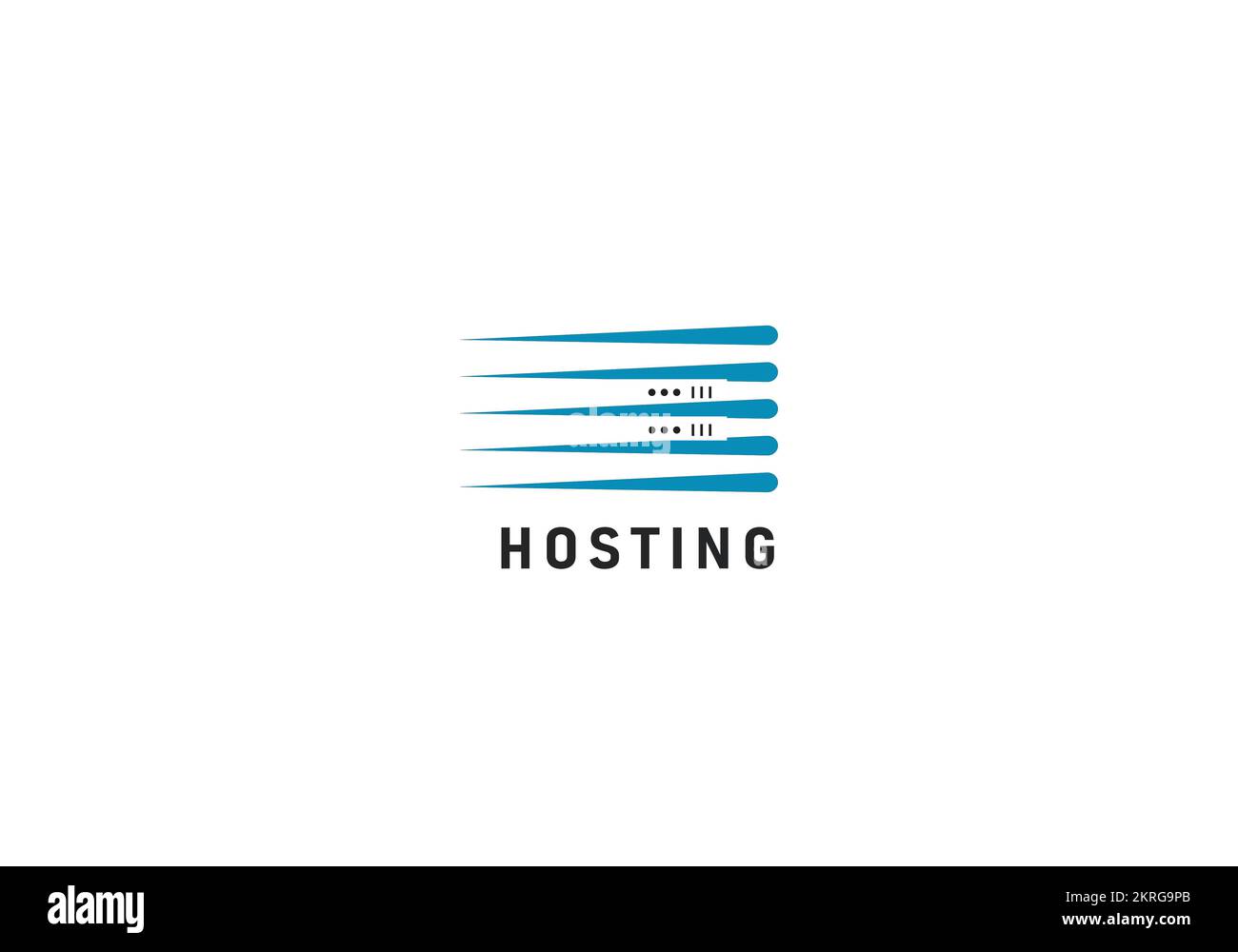 Hosting Von Logo Template Design Vector Stock Vektor
