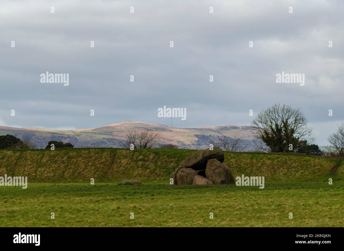 Giants Ring neolithic Grabstätte nahe Belfast Stockfoto