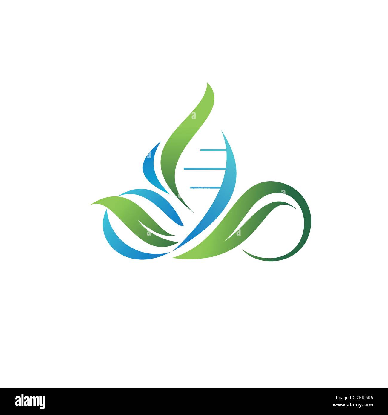 DNA-Logo-Design, Verbindungen Stock Vektor