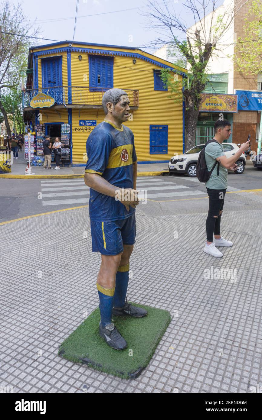 Via Brandsen, La Bombonera Stadium, Buenos Aires, Südamerika, Argentinien Stockfoto