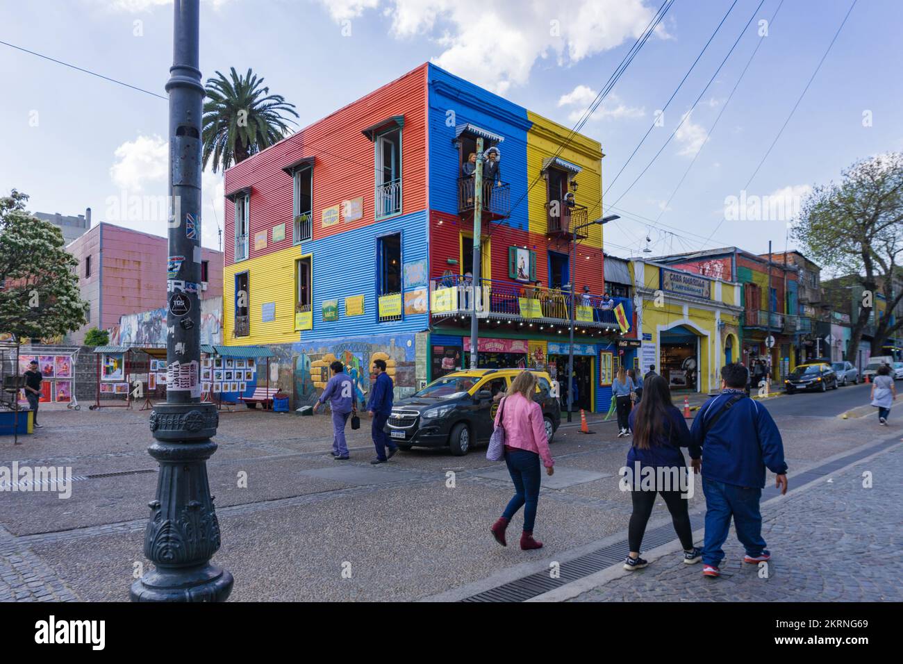 Via Caminito Street, Buenos Aires, Südamerika, Argentinien Stockfoto