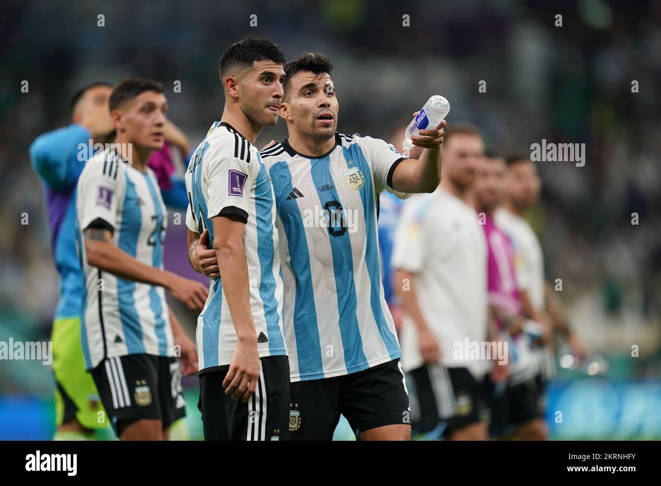 Lusail, Katar. 26. November 2022 Fifa-Weltmeisterschaft. Argentinien gegen Mexiko. Stockfoto