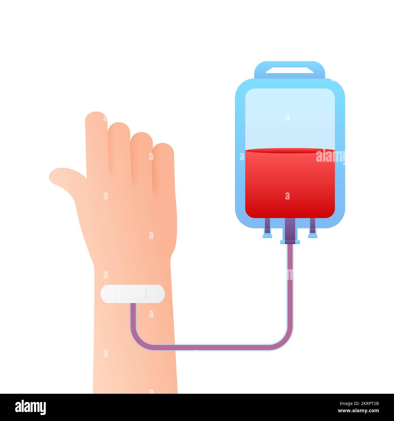 Blutspender. Blut Spenden. Darstellung des Vektormaterials. Stock Vektor