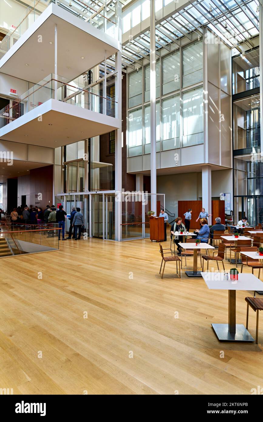 New York. Manhattan. Vereinigte Staaten. Die Morgan Bibliothek und das Museum. Der Renzo Piano Zusatz Stockfoto