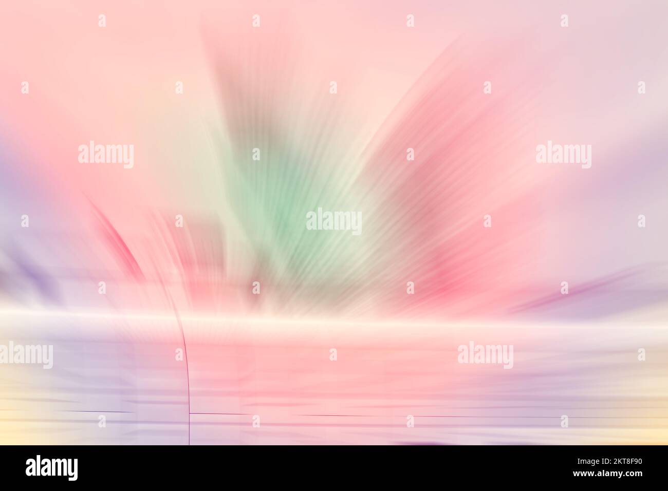 Bewegungsunschärfer abstrakter Hintergrund in Regenbogenfarben. Stockfoto