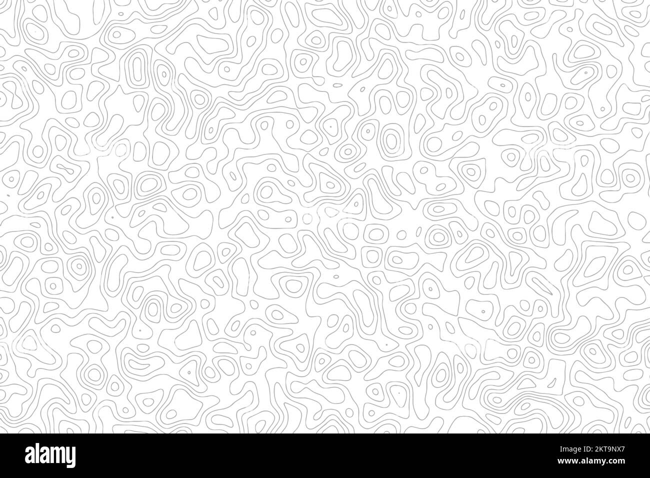 Abstrakter Hintergrund des topographischen Konturlinienmusters. Vektordarstellung Stock Vektor