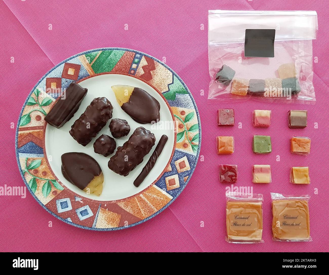 französische Sünden, handgemacht in der bretagne Stockfoto