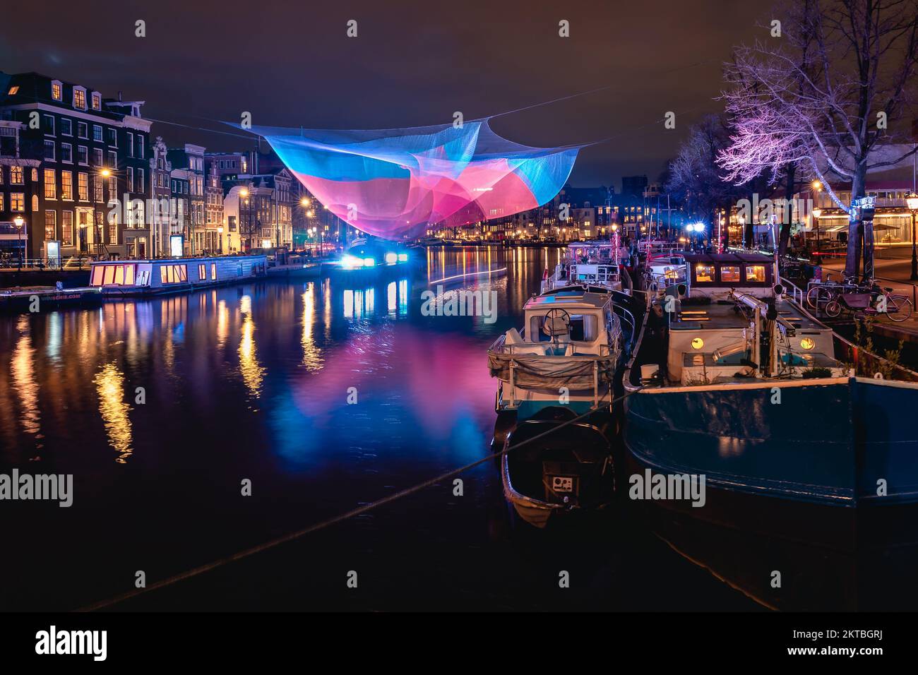Amsterdam Light Festival Niederlande Stockfoto