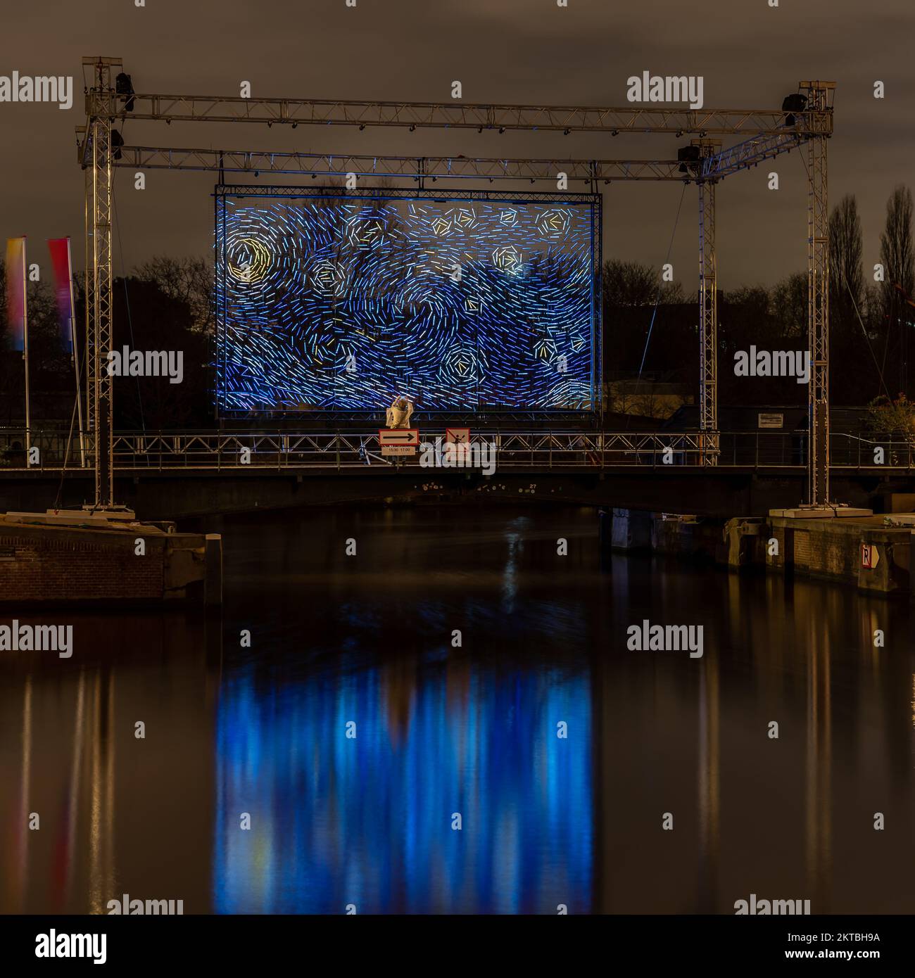 Amsterdam Light Festival Niederlande Stockfoto