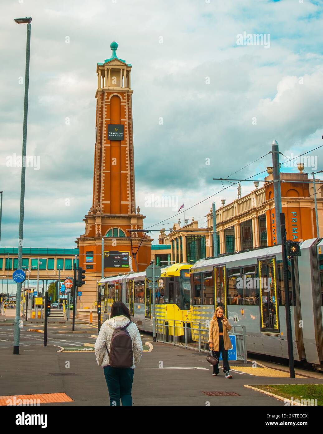 Trafford Palazzo Tower im Einkaufszentrum Trafford Centre in Manchester, England Stockfoto
