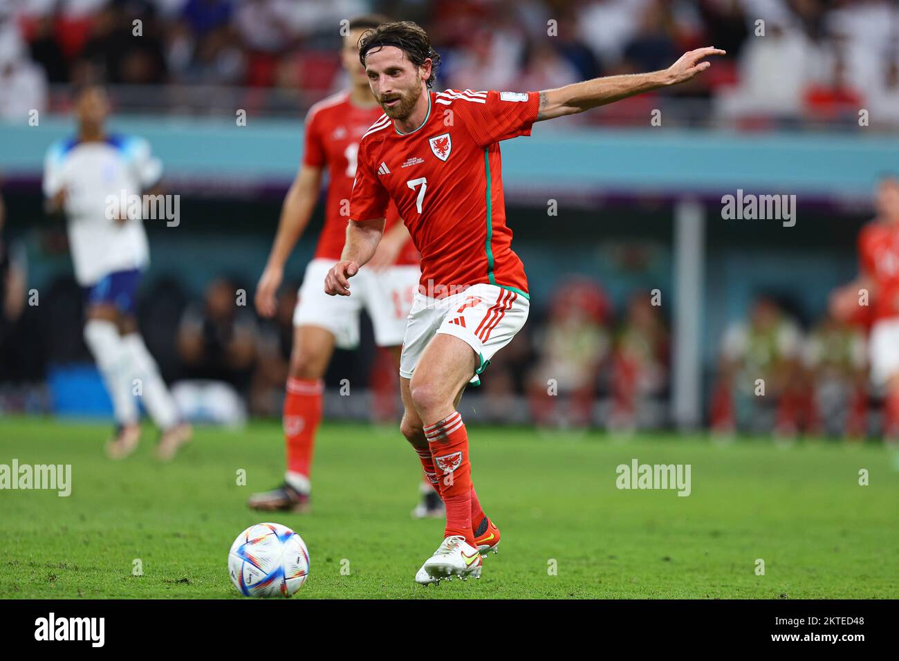 Joe Allen beim FIFAWeltmeisterschaftsspiel der Gruppe B in Katar 2022