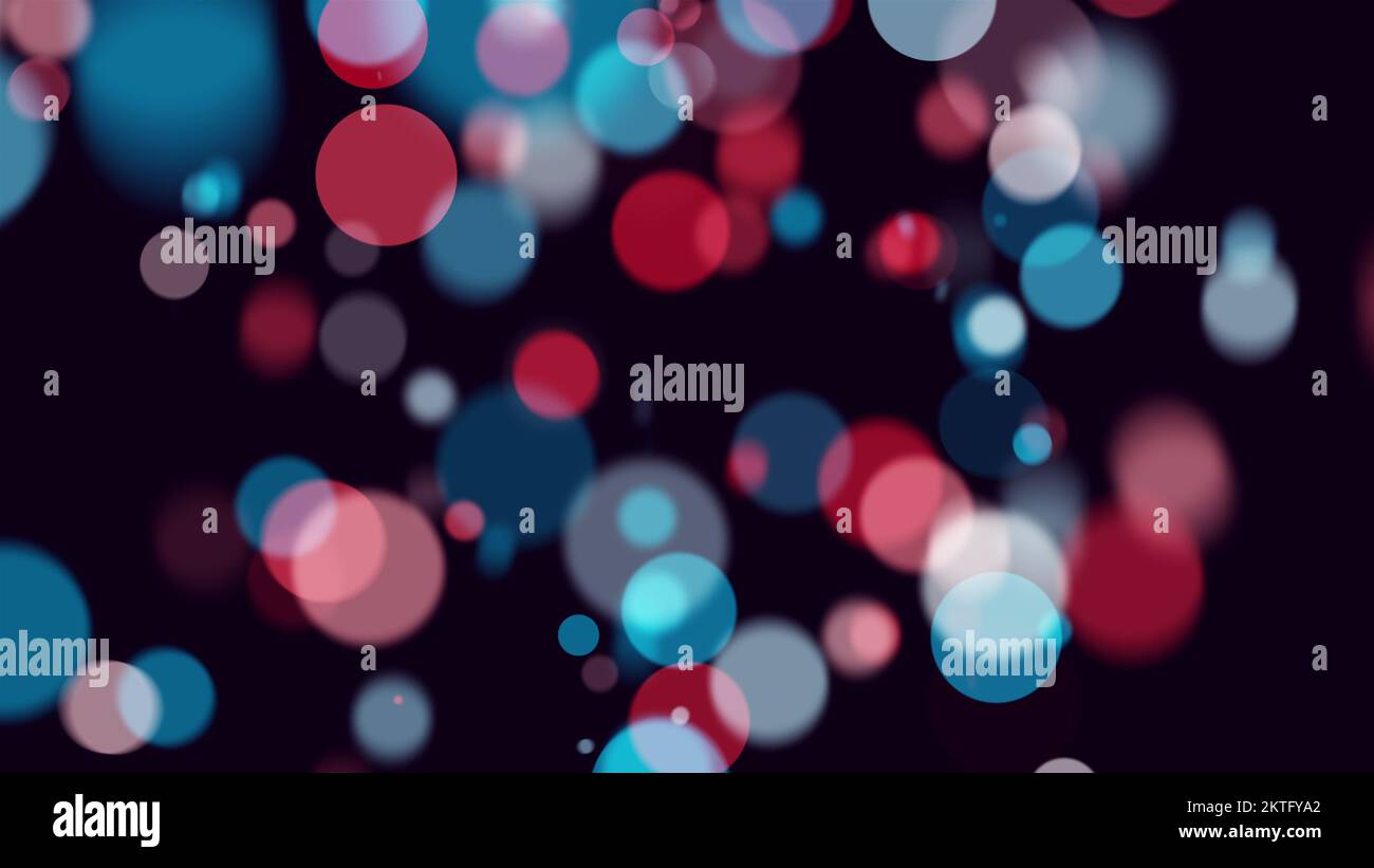 Bunte Bokeh-Partikel. Computer erzeugt 3D Rendering Stockfoto