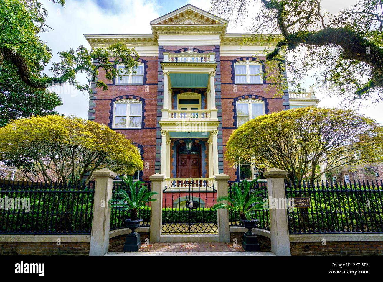 Historic Williams Mansion Charleston, South Carolina, Vereinigte Staaten von Amerika Stockfoto