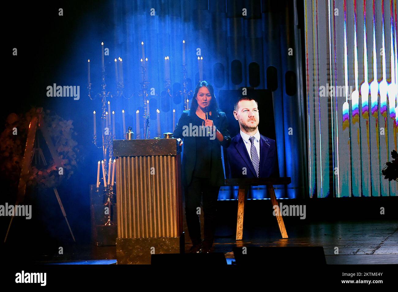 Mailand, Italien. 29.. November 2022. Mailand, „Premiere“ der Show „Salutava Semper - das spektakuläre Ende von Alessandro Cattelan“, im Teatro degli Arcimboldi - Yoko Yamada Credit: Independent Photo Agency/Alamy Live News Stockfoto