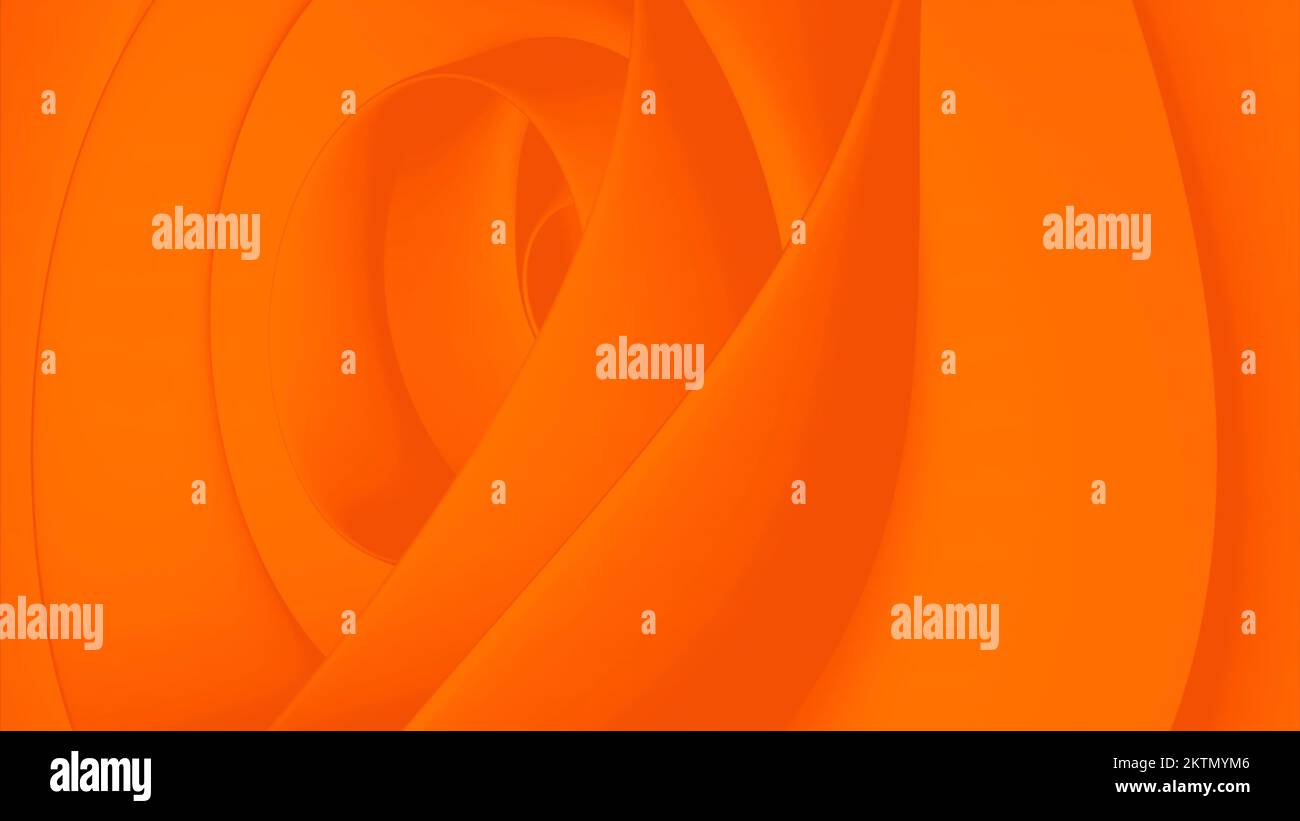 Abstrakte orangefarbene Farbflecken. Design. Spiel aus Licht und Schatten, Farbverlauf bunter Hintergrund, der den Effekt eines Tunnels erzeugt Stockfoto