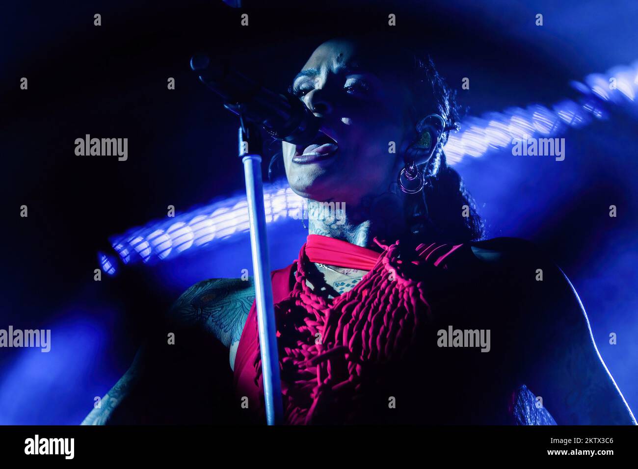 Mailand, Italien. 29.. November 2022. Der amerikanische Sänger, Songwriter und Tänzer Kehlani Ashley tritt live im Fabrique auf. Kredit: SOPA Images Limited/Alamy Live News Stockfoto