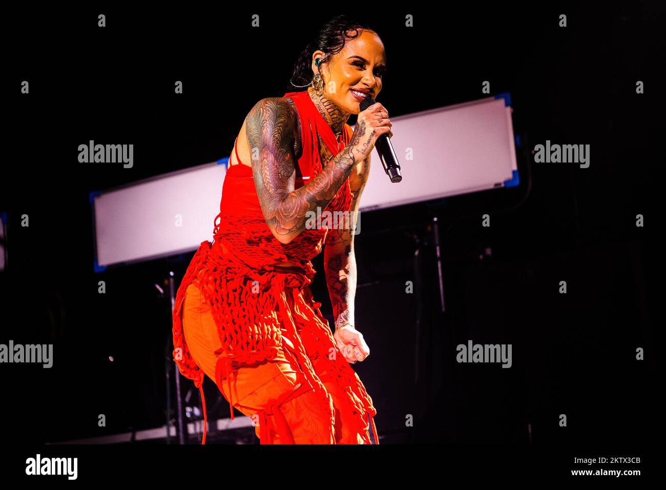 Mailand, Italien. 29.. November 2022. Der amerikanische Sänger, Songwriter und Tänzer Kehlani Ashley tritt live im Fabrique auf. Kredit: SOPA Images Limited/Alamy Live News Stockfoto