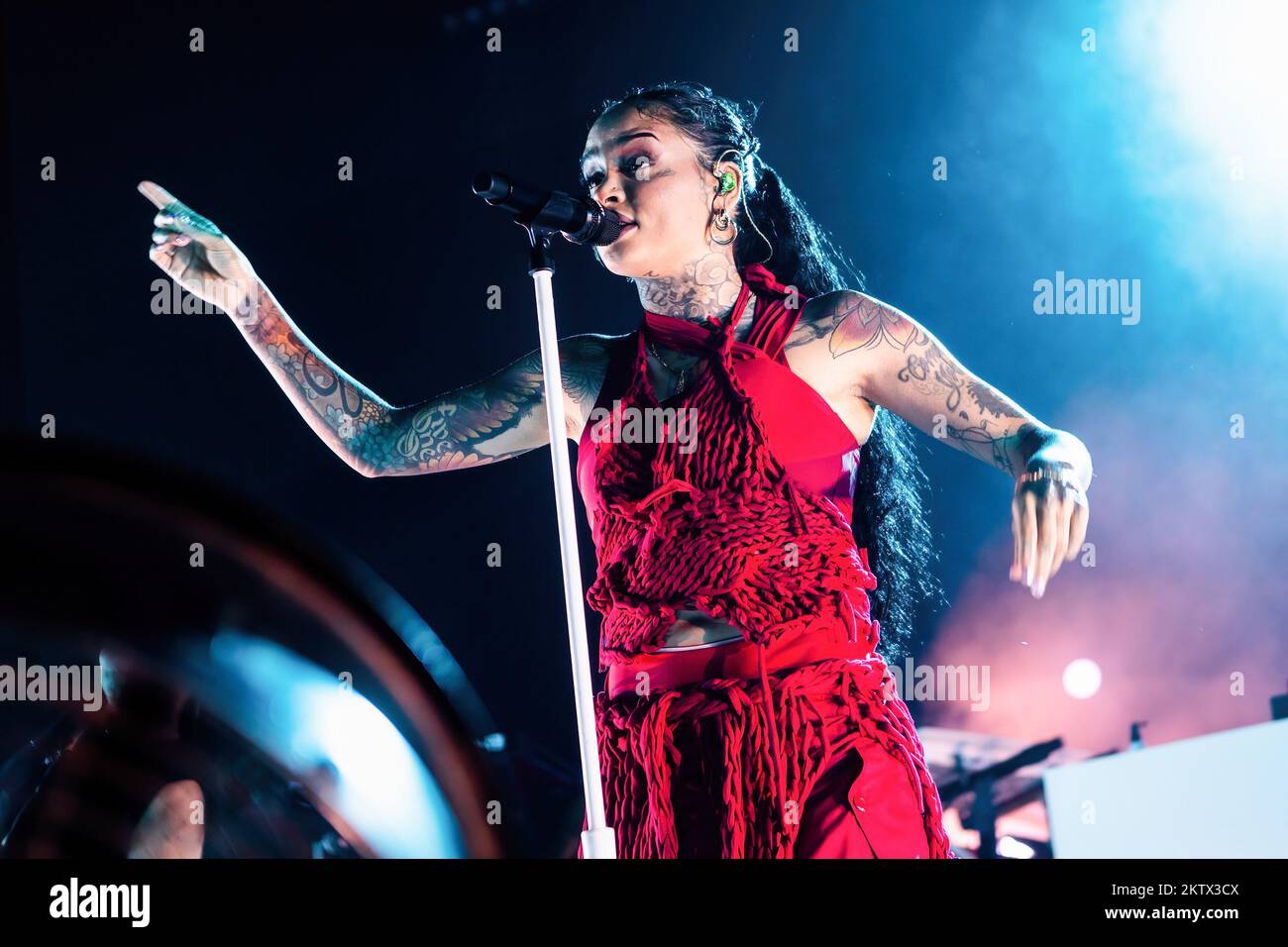 Mailand, Italien. 29.. November 2022. Der amerikanische Sänger, Songwriter und Tänzer Kehlani Ashley tritt live im Fabrique auf. Kredit: SOPA Images Limited/Alamy Live News Stockfoto