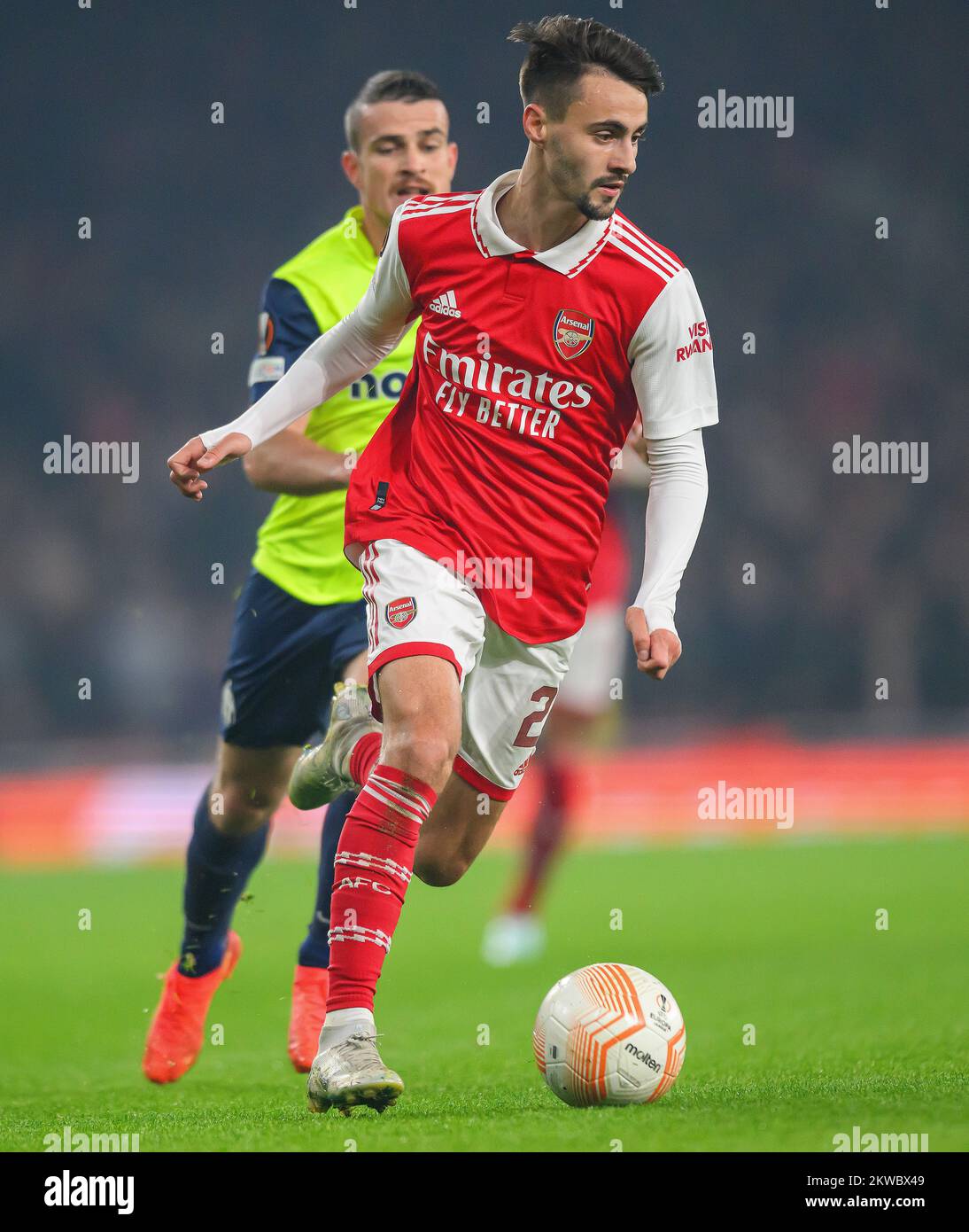 03. November 2022 - Arsenal / FC Zürich - UEFA Europa League - Gruppe A - Emirates Stadion Arsenal Fabio Vieira während des Spiels gegen den FC Zürich Bild : Mark Pain / Alamy Stockfoto