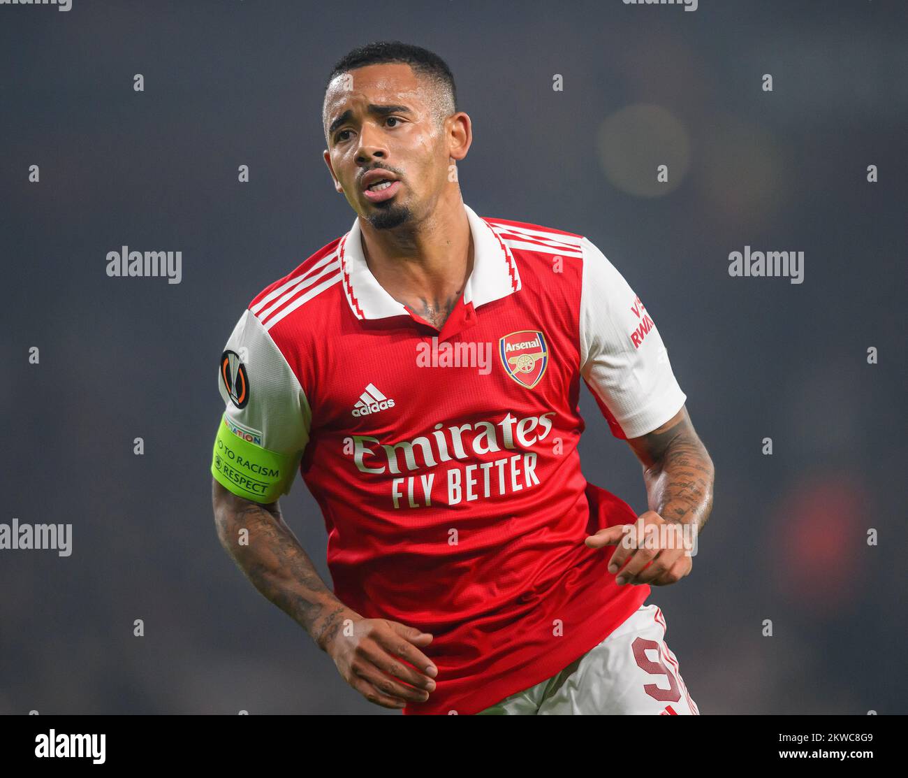 03 November 2022 - Arsenal / FC Zürich - UEFA Europa League - Gruppe A - Emirates Stadion Arsenals Gabriel Jesus während des Spiels gegen den FC Zürich Bild : Mark Pain / Alamy Stockfoto