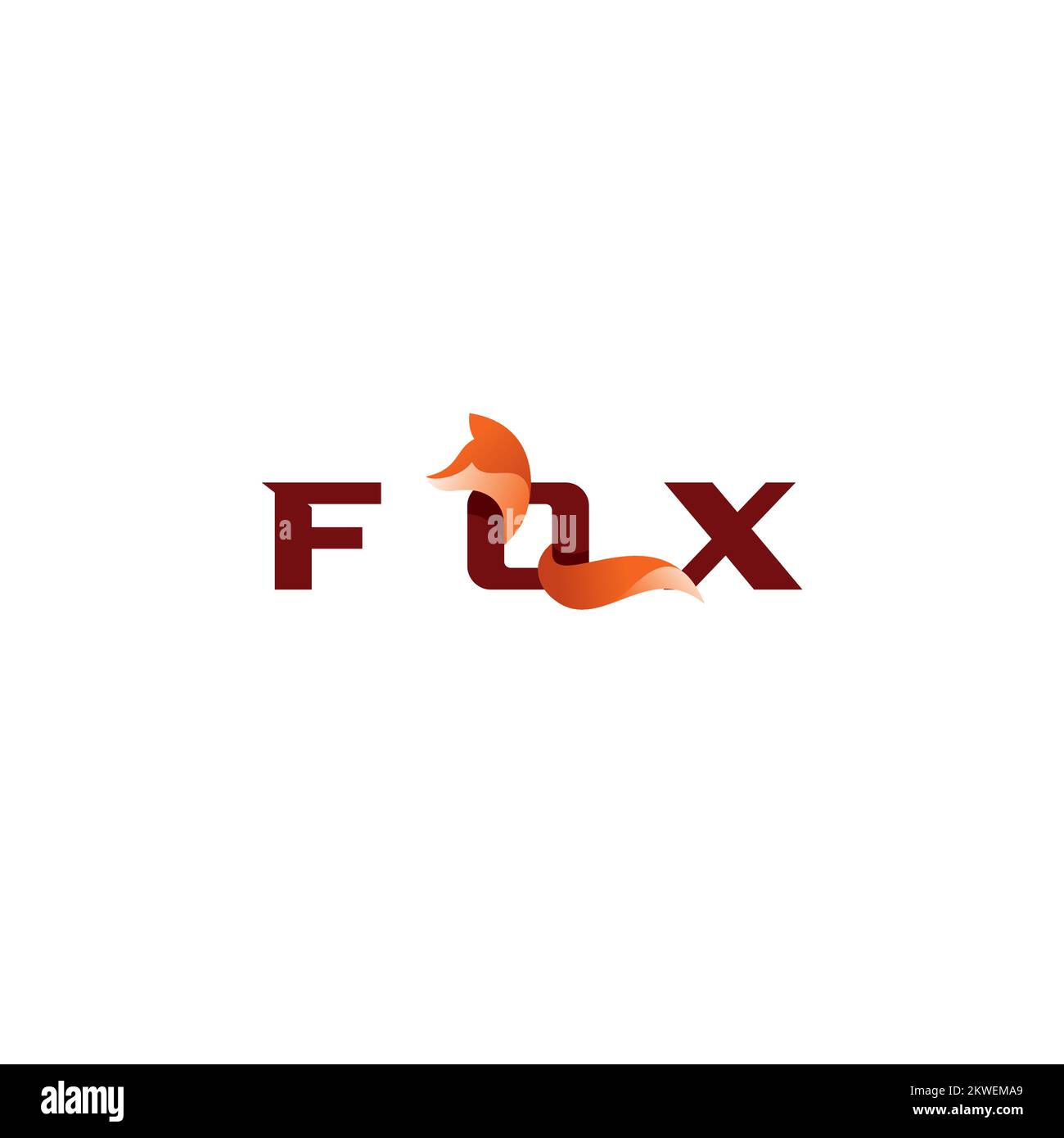 Fox Creative Logo-Vektor. Fox-Illustration. Fox Icon-Design Stock Vektor