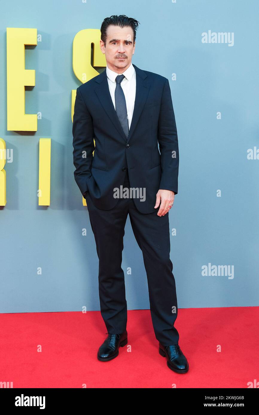 Colin Farrell fotografierte während der American Airlines Gala UK Premiere der BANSHEES OF INISHERIN im Rahmen des London Film Festival, das am Donnerstag, den 13. Oktober 2022 in der Royal Festival Hall in London stattfand . Bild von Julie Edwards. Stockfoto