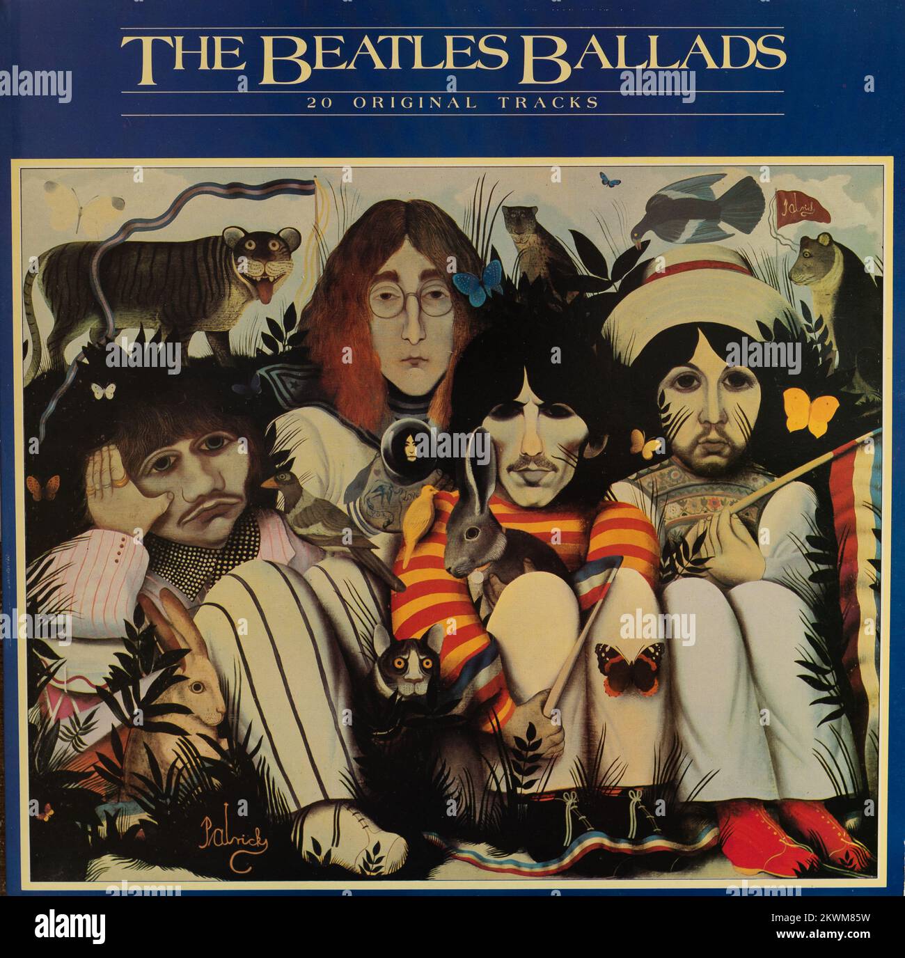 EMI Album - die Beatles Ballads. Stockfoto