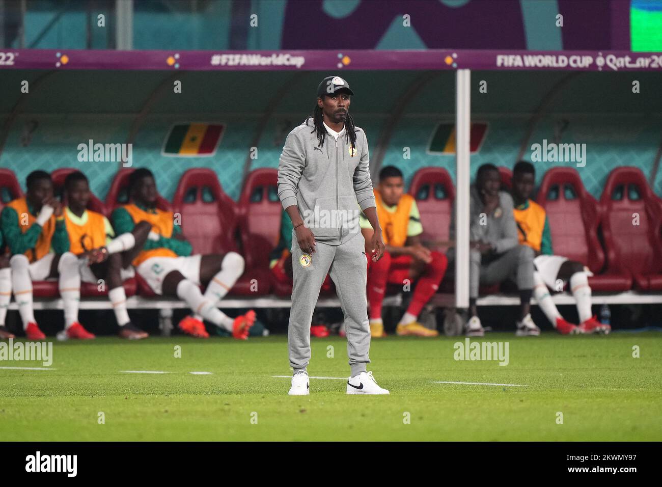 Senegal Cheftrainer Aliou Cisse während des FIFA