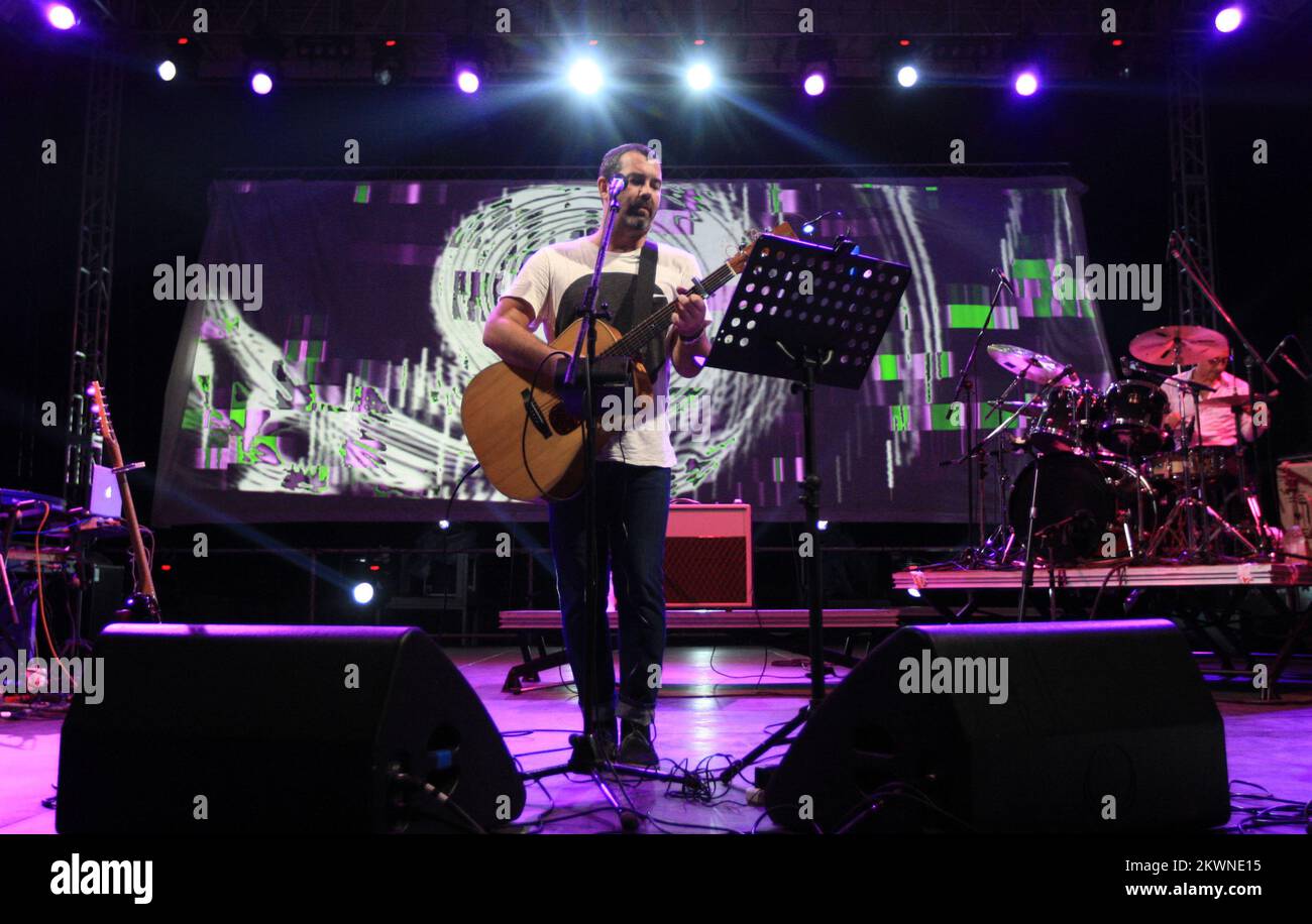 08/08/2013., Sibenik - Duncan Sheik, amerikanischer Texter und Komponist, Konzert in der Aqua-Bühne, zweiter Tag des Terraneo. Foto: Dusko Jaramaz / PIXSELL Stockfoto