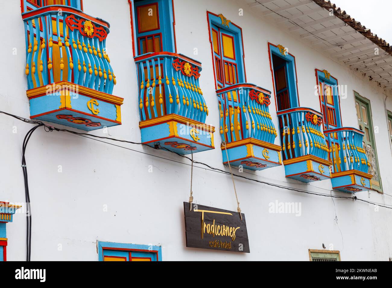 San Roque, Antioquia, Kolumbien - 7. November 2022. Wunderschöne Gemeinde Kolumbien, im Departement Antioquia gelegen. Stockfoto