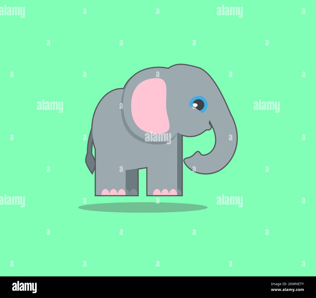 Elefant-Cartoon Stock Vektor