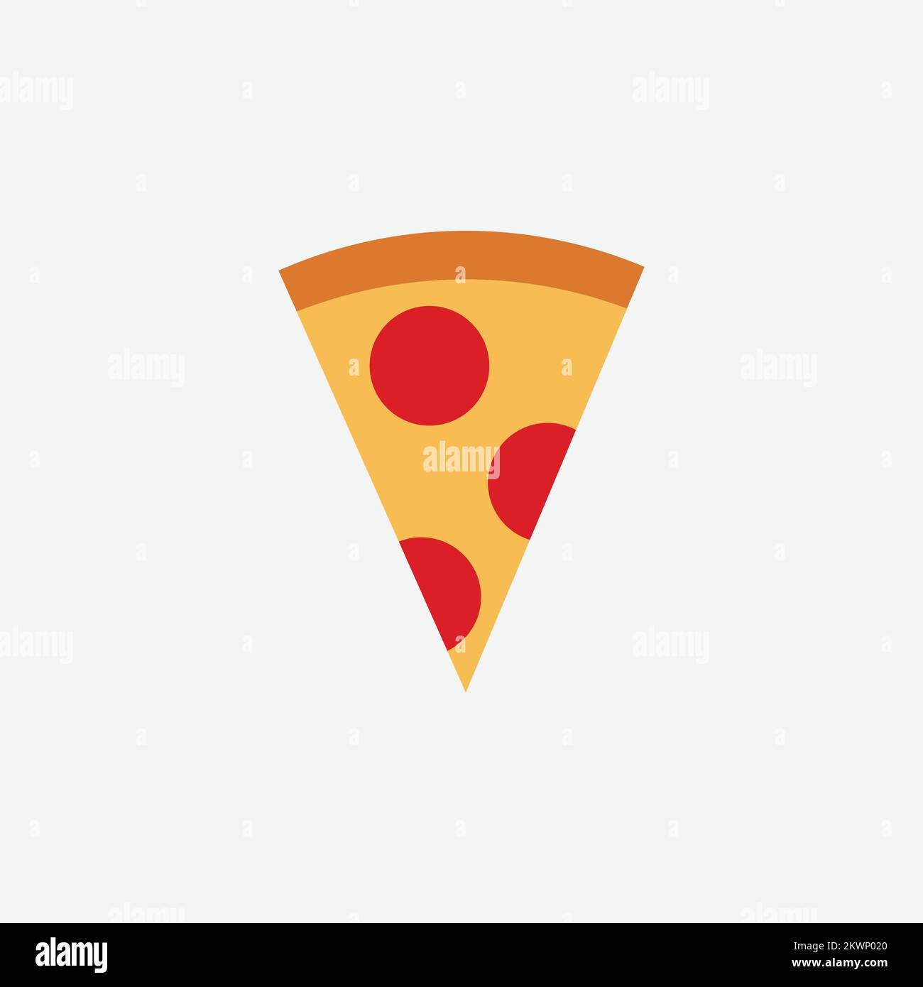 Pizza Slice Symbol Vector Stock Vector. Vektordarstellung Stock Vektor