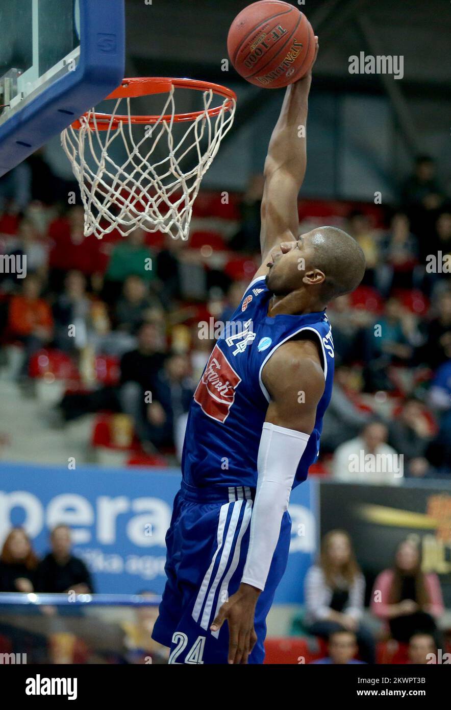 11.12.2013., KC Drazen Petrovic, Zagreb, Kroatien - Eurocup, Gruppe A, 9. Runde, KK Cibona - BC Telenet Oostende. Erdbeer-Darryl. Foto: Sanjin Strukic/PIXSELL Stockfoto