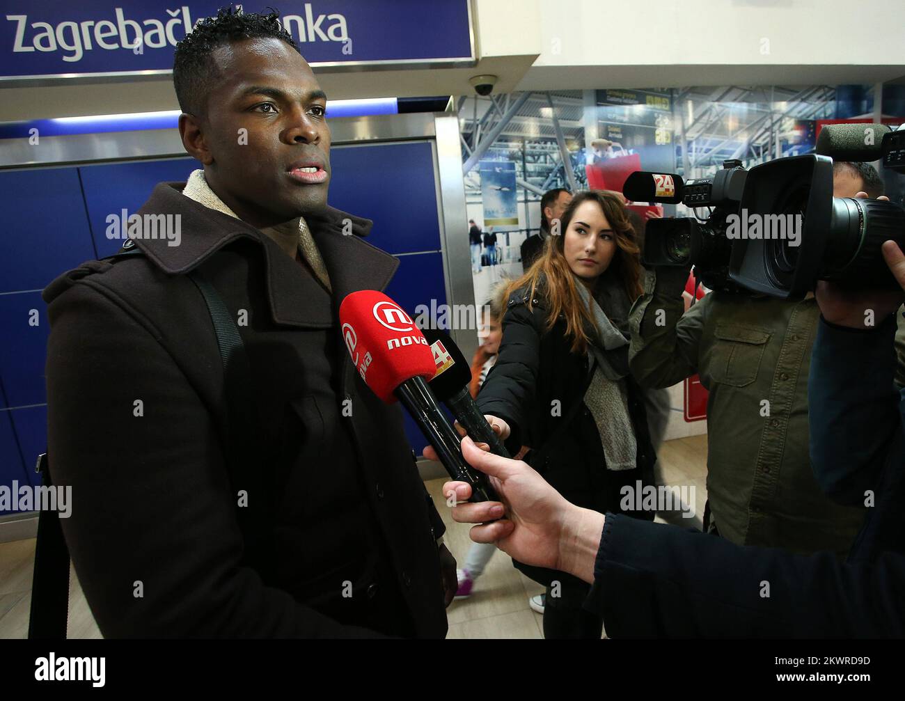 05.03.2014., Zagreb, Kroatien - Ankunft der Kämpfer, die am glorreichen 14-Turnier teilnehmen werden. Remy Bonjasky. Foto: Jurica Galoic/PIXSELL Stockfoto