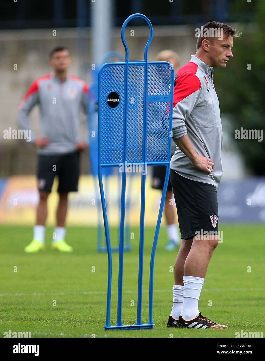 Ivica Olic während des Trainings der kroatischen Nationalmannschaft im Sonderfeld Hitrec Kacijan. Stockfoto