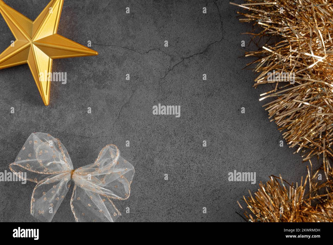 Weihnachtshintergrund für ein Banner mit einem Stern Stockfoto