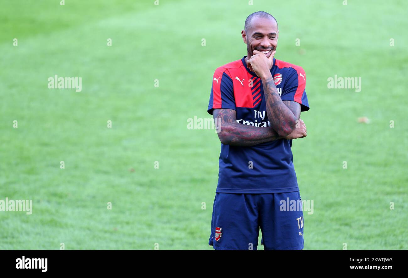 16.09.2015., Kroatien, Stadion Hitrec-Kacijan, Zagreb - UEFA Youth League, Gruppe F, 1. Runde, GNK Dinamo - Arsenal FC. Manager von Arsenal, Thierry Henry Photo: Slavko Midzor/PIXSELL Stockfoto