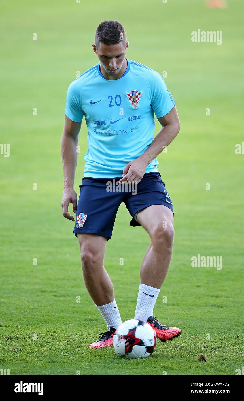 02.09.2016., Zagreb, Kroatien - kroatische Fußballnationalmannschaft im Training vor dem Spiel mit der Türkei. Marko Pjaca. Stockfoto