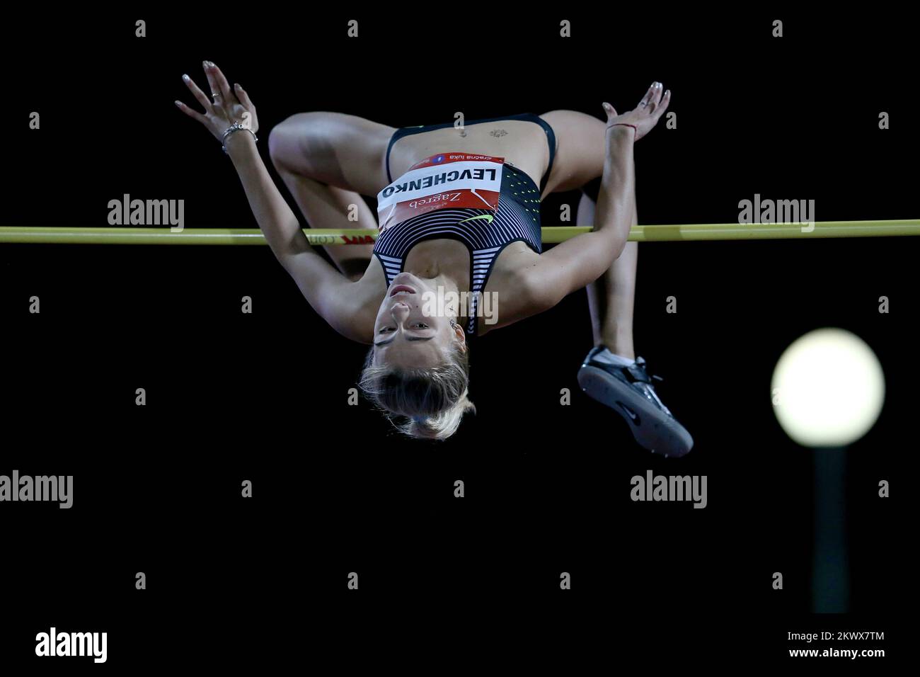06.09.2015., Zagreb, Kroatien - IAAF World Challenge Zagreb, 66. Boris Hanzekovic Memorial. High Jump - Frauen. Yuliya Levchenko. Stockfoto