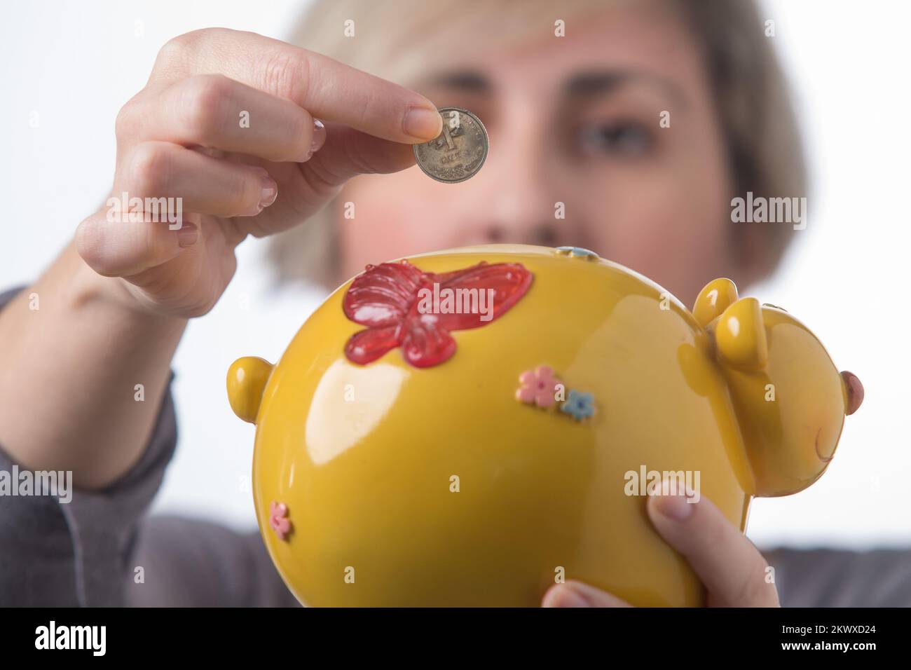 28.10.2016., Zagreb, Kroatien - der WeltSavings Day wurde am 31. Oktober 1924 während des Internationalen Sparkassenkongresses 1. gegründet. Stockfoto